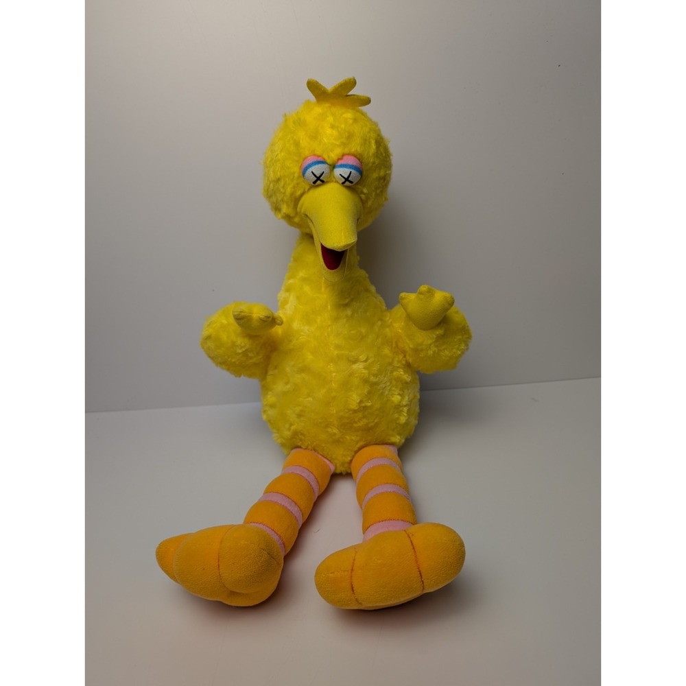 KAWS x Big Bird Sesame Street Uniqlo Plush Toy Limited Edition Stuffed Animal‎